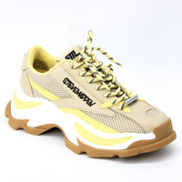 Steve Madden Zoomz Yellow and Sand
