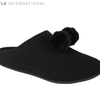 Fit Flop Chrissie Pom Pom Black
