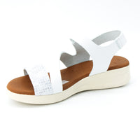 Oh My Sandals 5182 White and Silver