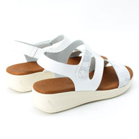 Oh My Sandals 5182 White and Silver