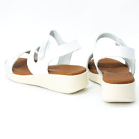 Oh My Sandals 5182 White and Silver