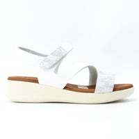 Oh My Sandals 5182 White and Silver