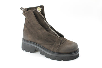 Patrizia Bonfanti Kuni Zip Brown Nabuk