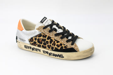 Crime London  Distressed Leopard/Orange