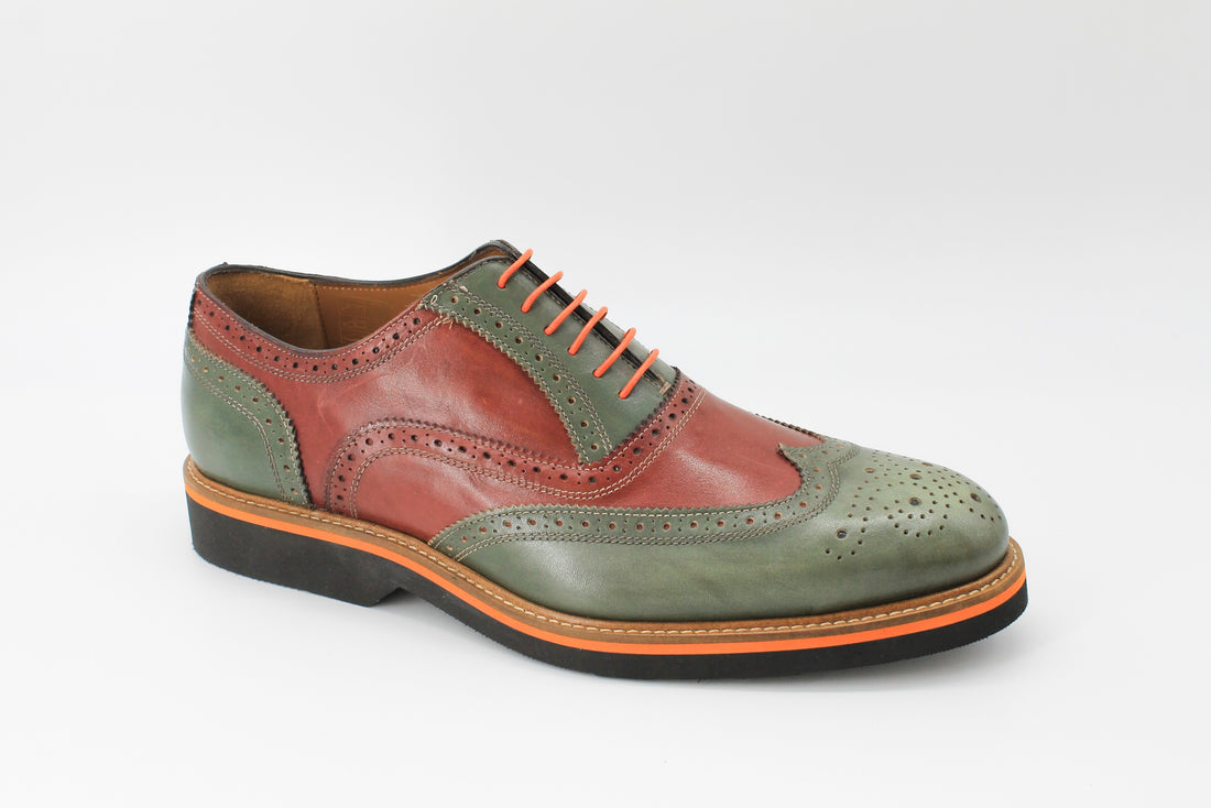 Mercanti Fiorentini 06650 Burgundy & Green