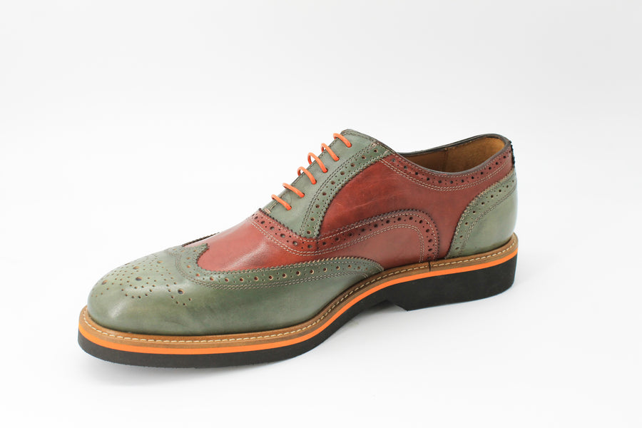 Mercanti Fiorentini 06650 Burgundy & Green Shoe Style International Mercanti Fiorentini 06650 Burgundy & Green Shoe Style International