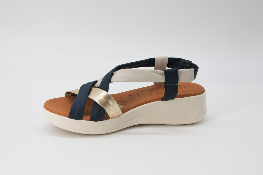 Oh My Sandals 5655 Navy – Shoe Style International