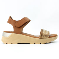 Oh My Sandals 5189 Tan and Bronze